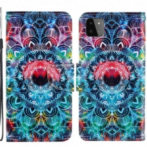 Flip Cover Samsung Galaxy A22 5G Med Snor Flashy Strappy Mandala