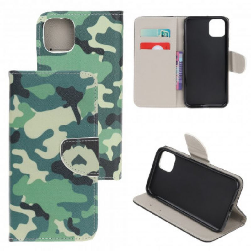 Flip Cover Samsung Galaxy A22 5G Militær Camouflage