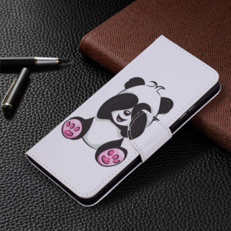 Flip Cover Samsung Galaxy A22 5G Panda Sjov