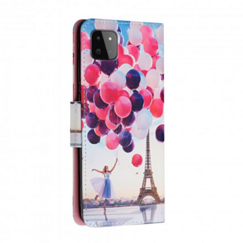 Flip Cover Samsung Galaxy A22 5G Paris Balloner