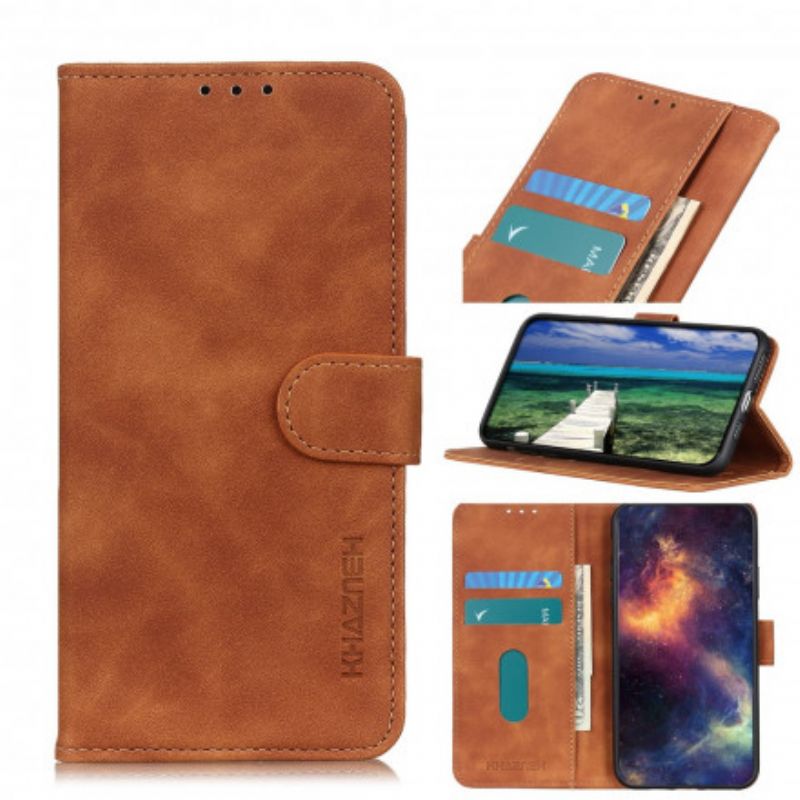 Flip Cover Samsung Galaxy A22 5G Vintage Mat Lædereffekt Khazneh