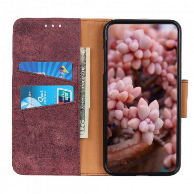 Flip Cover Samsung Galaxy A22 5G Vintage Split Læder