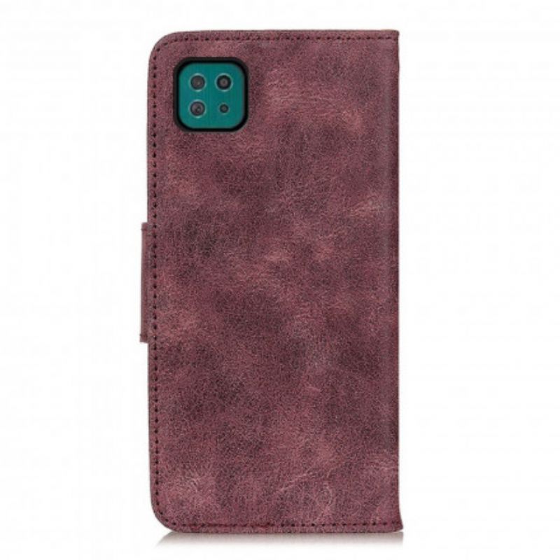 Flip Cover Samsung Galaxy A22 5G Vintage Split Læder