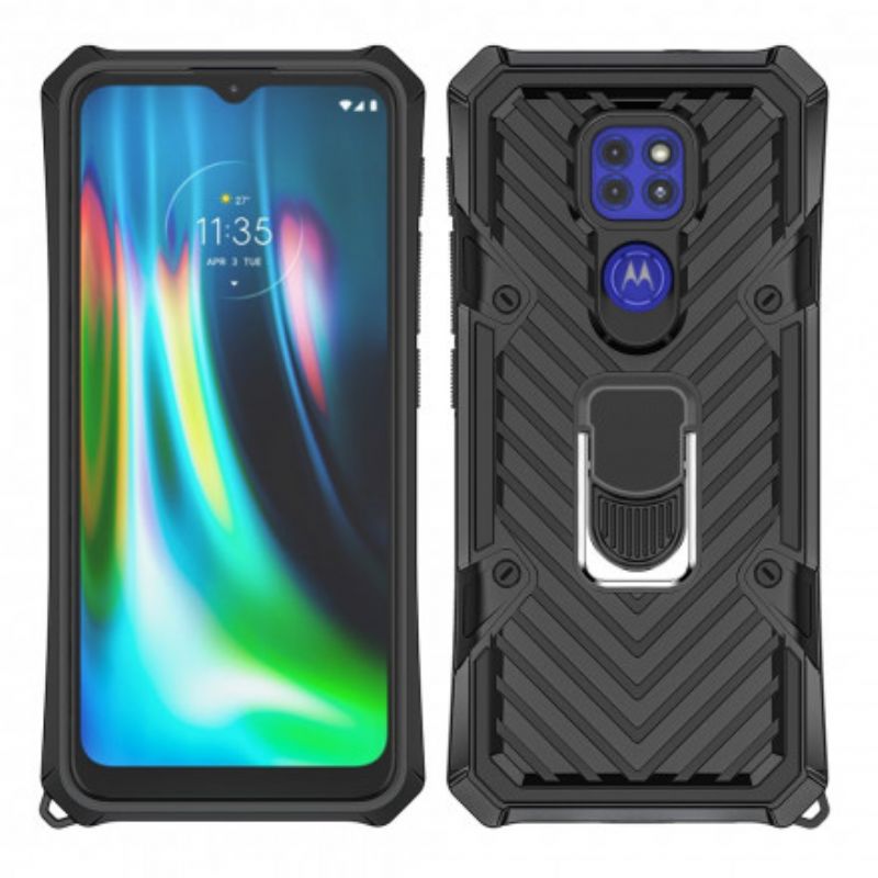 Cover Moto G9 Play Aftagelig Ringstøtte