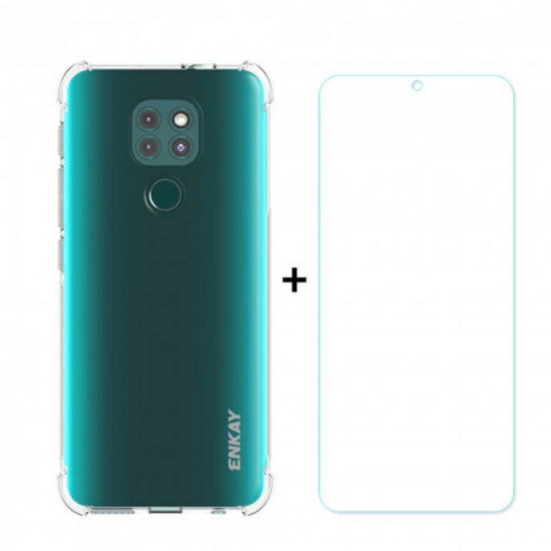 Cover Moto G9 Play Combo Og Enkay Hærdet Glas