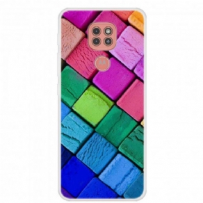 Cover Moto G9 Play Farvede Blokke