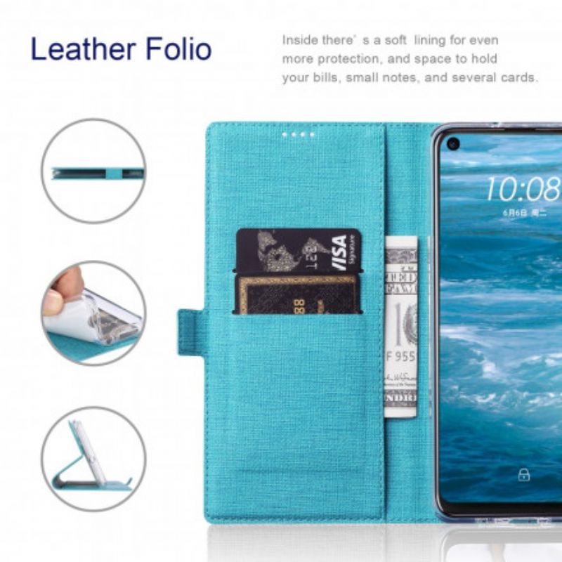 Cover Moto G9 Play Flip Cover Tekstureret Vili Dmk