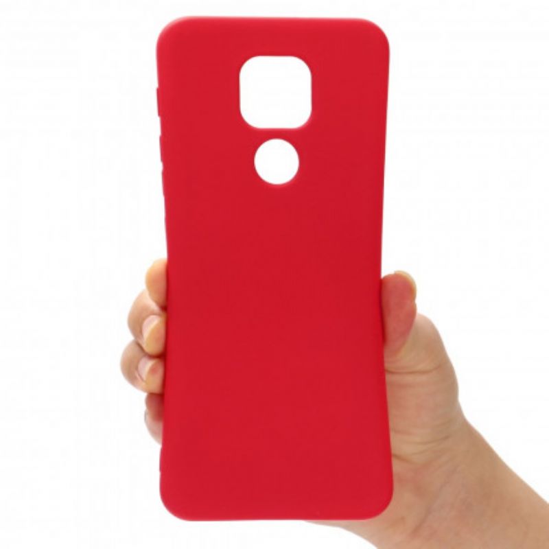 Cover Moto G9 Play Flydende Silikonedesign Med Snor