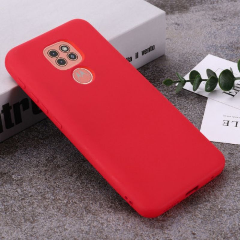 Cover Moto G9 Play Flydende Silikonedesign Med Snor