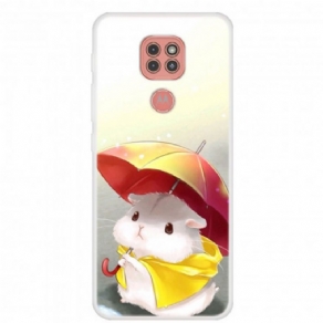 Cover Moto G9 Play Hamster I Regnen