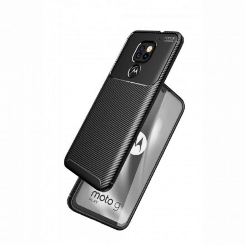 Cover Moto G9 Play Kulfiberteksturslange