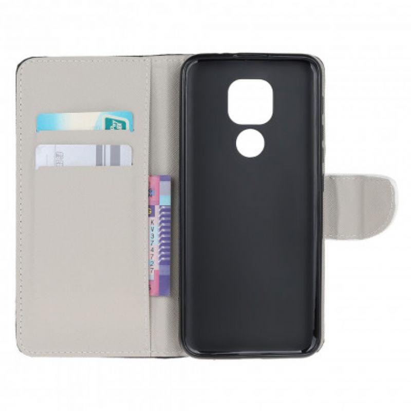 Flip Cover Moto G9 Play Blomstrende Træ