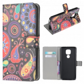 Flip Cover Moto G9 Play Galaxy Design