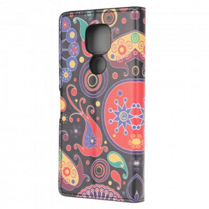 Flip Cover Moto G9 Play Galaxy Design