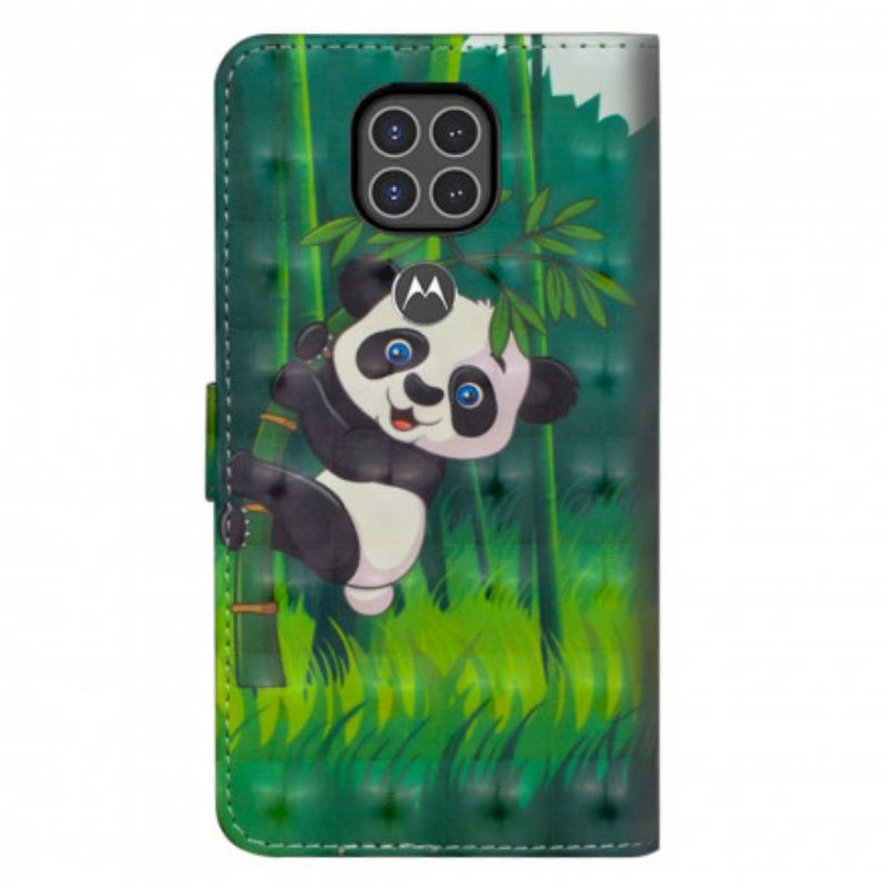 Flip Cover Moto G9 Play Panda Og Bambus