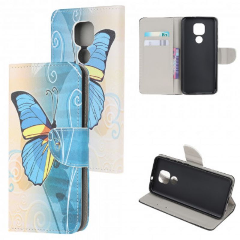 Flip Cover Moto G9 Play Sommerfugle