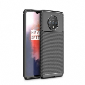 Cover OnePlus 7T Fleksibel Kulfibertekstur