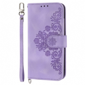 Flip Cover Xiaomi 13 Blondeblomster Med Rem Og Skulderrem