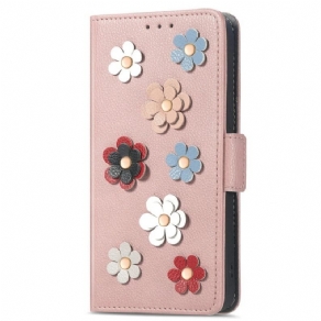 Flip Cover Xiaomi 13 Dekorative Blomster