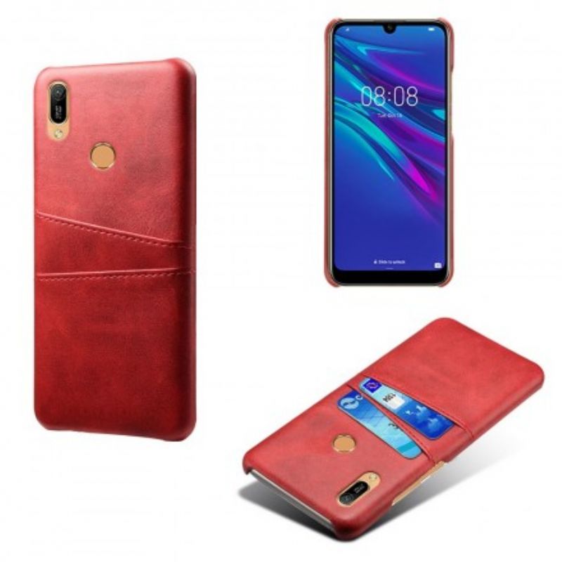 Cover Huawei Y6 2019 / Honor 8A Lædereffekt Kortholder