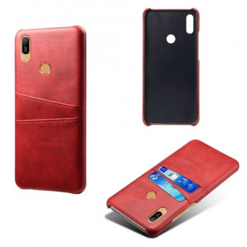 Cover Huawei Y6 2019 / Honor 8A Lædereffekt Kortholder