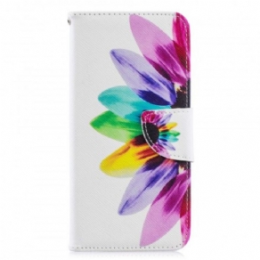 Flip Cover Huawei Y6 2019 / Honor 8A Akvarelblomst