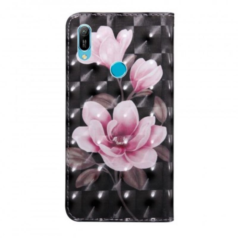 Flip Cover Huawei Y6 2019 / Honor 8A Blomsterblomster