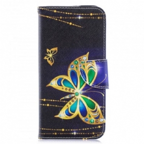 Flip Cover Huawei Y6 2019 / Honor 8A Magisk Sommerfugl