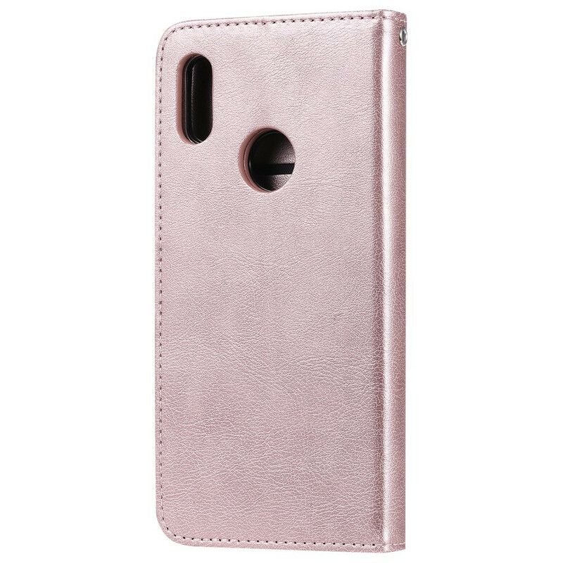 Flip Cover Huawei Y6 2019 / Honor 8A Med Snor Aftagelig Rem