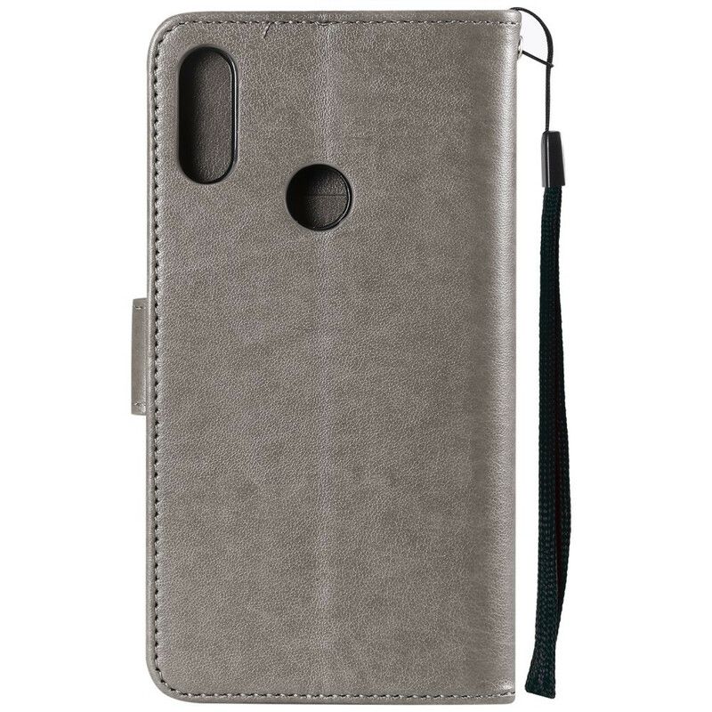 Flip Cover Huawei Y6 2019 / Honor 8A Med Snor Forelskede Strappy Ugler