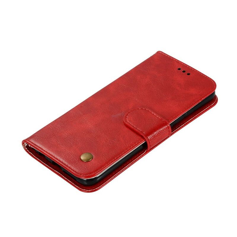 Flip Cover Huawei Y6 2019 / Honor 8A Med Snor Vintage Imiteret Læderrem