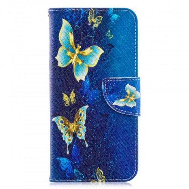 Flip Cover Huawei Y6 2019 / Honor 8A Sommerfugle I Natten