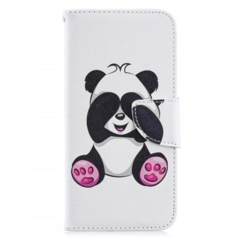 Læder Cover Huawei Y6 2019 / Honor 8A Panda Sjov