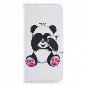 Læder Cover Huawei Y6 2019 / Honor 8A Panda Sjov