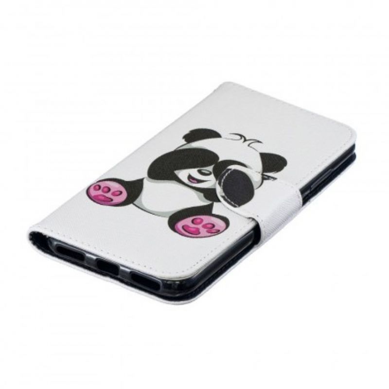 Læder Cover Huawei Y6 2019 / Honor 8A Panda Sjov