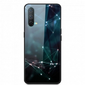 Cover OnePlus Nord CE 5G Abstrakte Farver Hærdet Glas