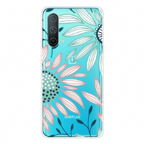 Cover OnePlus Nord CE 5G En Gennemsigtig Blomst