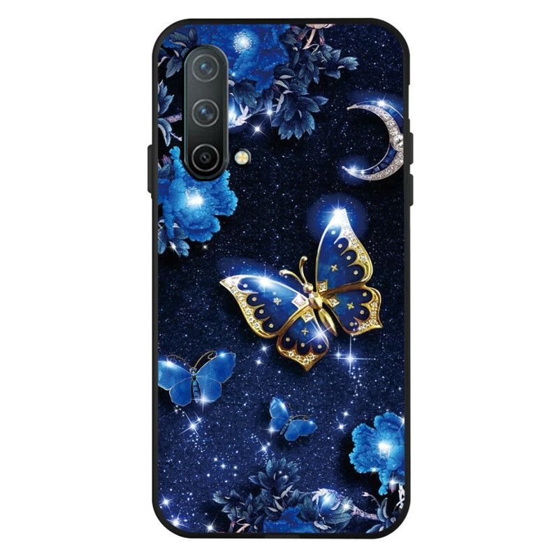 Cover OnePlus Nord CE 5G Gylden Sommerfugl