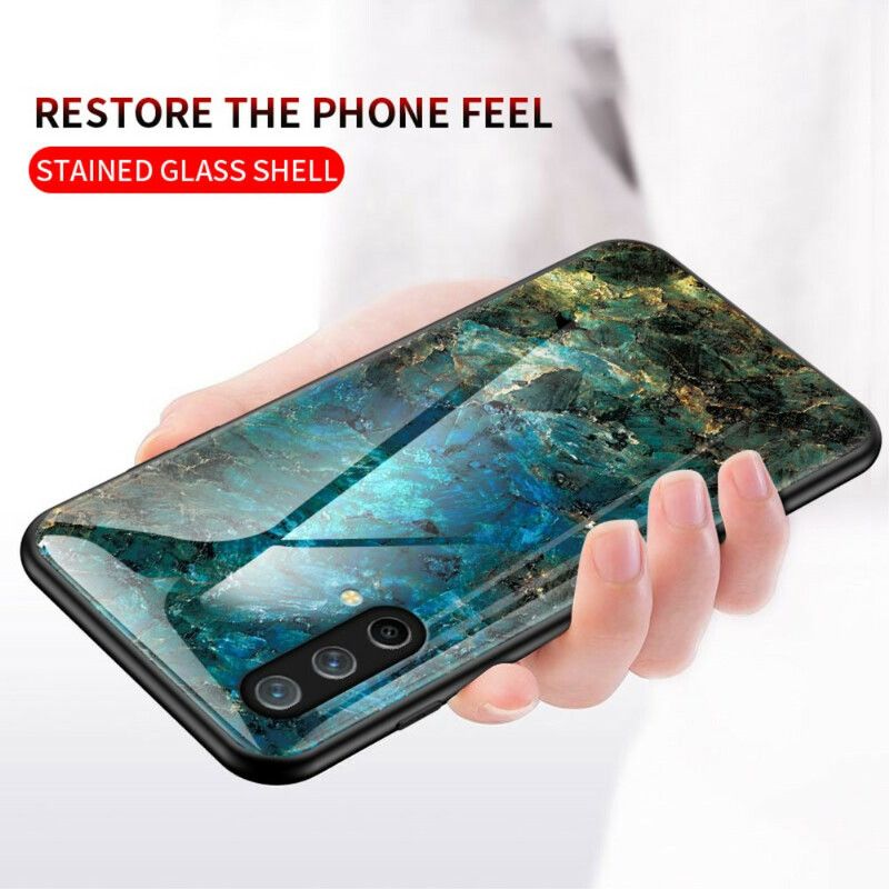 Cover OnePlus Nord CE 5G Marmorfarver Hærdet Glas