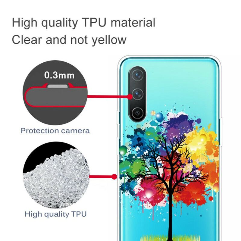 Cover OnePlus Nord CE 5G Transparent Akvareltræ