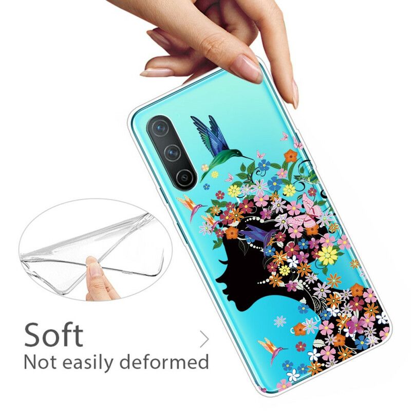 Cover OnePlus Nord CE 5G Transparent Blomsterhår