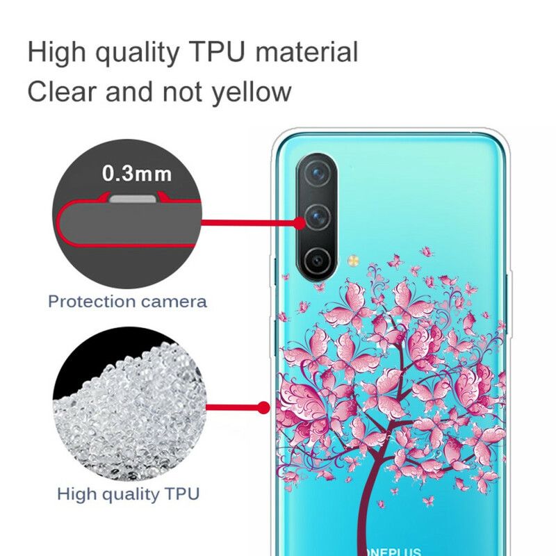 Cover OnePlus Nord CE 5G Transparent Sommerfugletræ