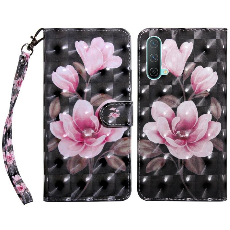 Flip Cover OnePlus Nord CE 5G Blomsterblomster