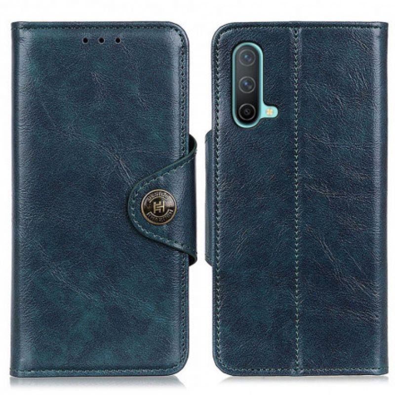 Flip Cover OnePlus Nord CE 5G Faux Læder Knap Vintage