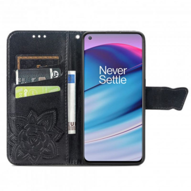 Flip Cover OnePlus Nord CE 5G Halve Sommerfugle