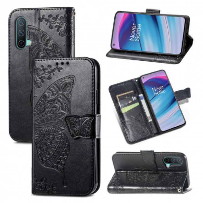 Flip Cover OnePlus Nord CE 5G Halve Sommerfugle