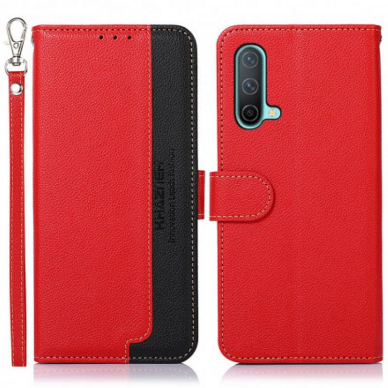 Flip Cover OnePlus Nord CE 5G Liche Style Rfid Khazneh