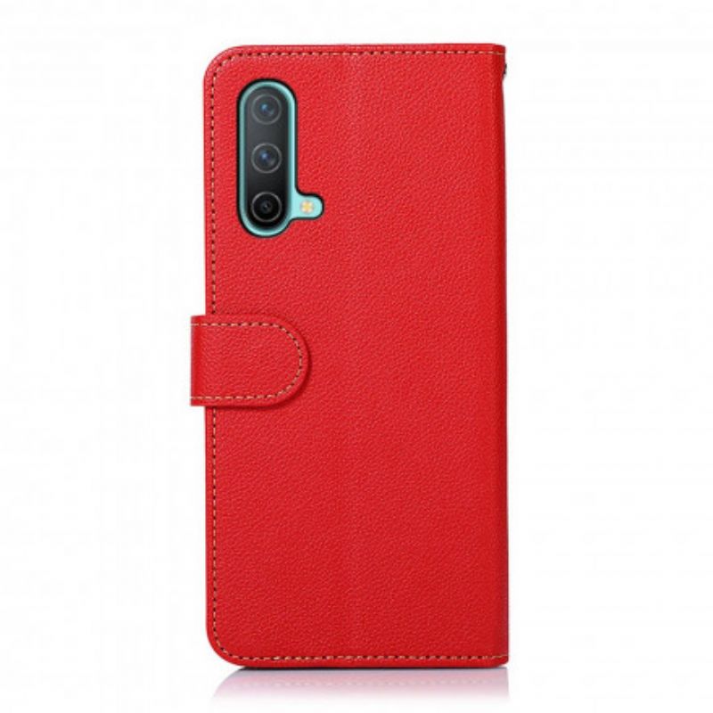 Flip Cover OnePlus Nord CE 5G Liche Style Rfid Khazneh