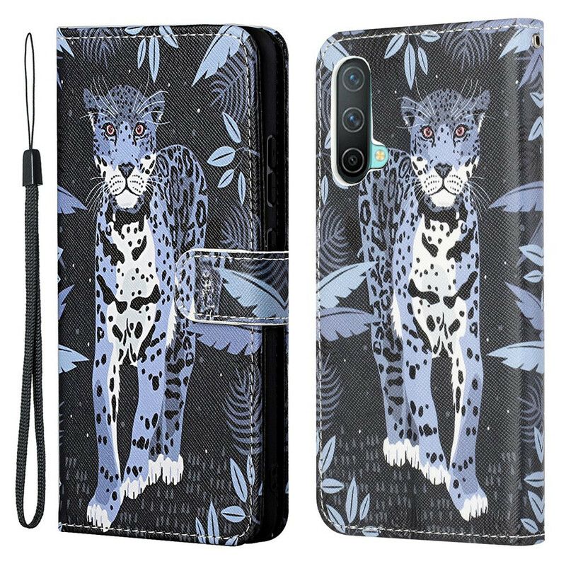 Flip Cover OnePlus Nord CE 5G Med Snor Thong Leopard