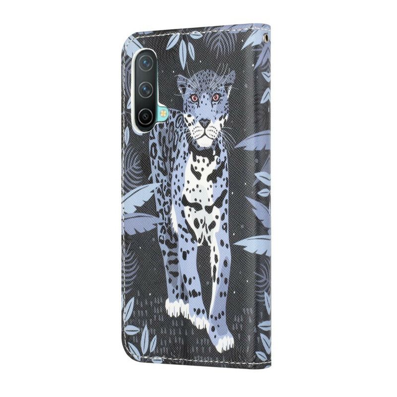 Flip Cover OnePlus Nord CE 5G Med Snor Thong Leopard